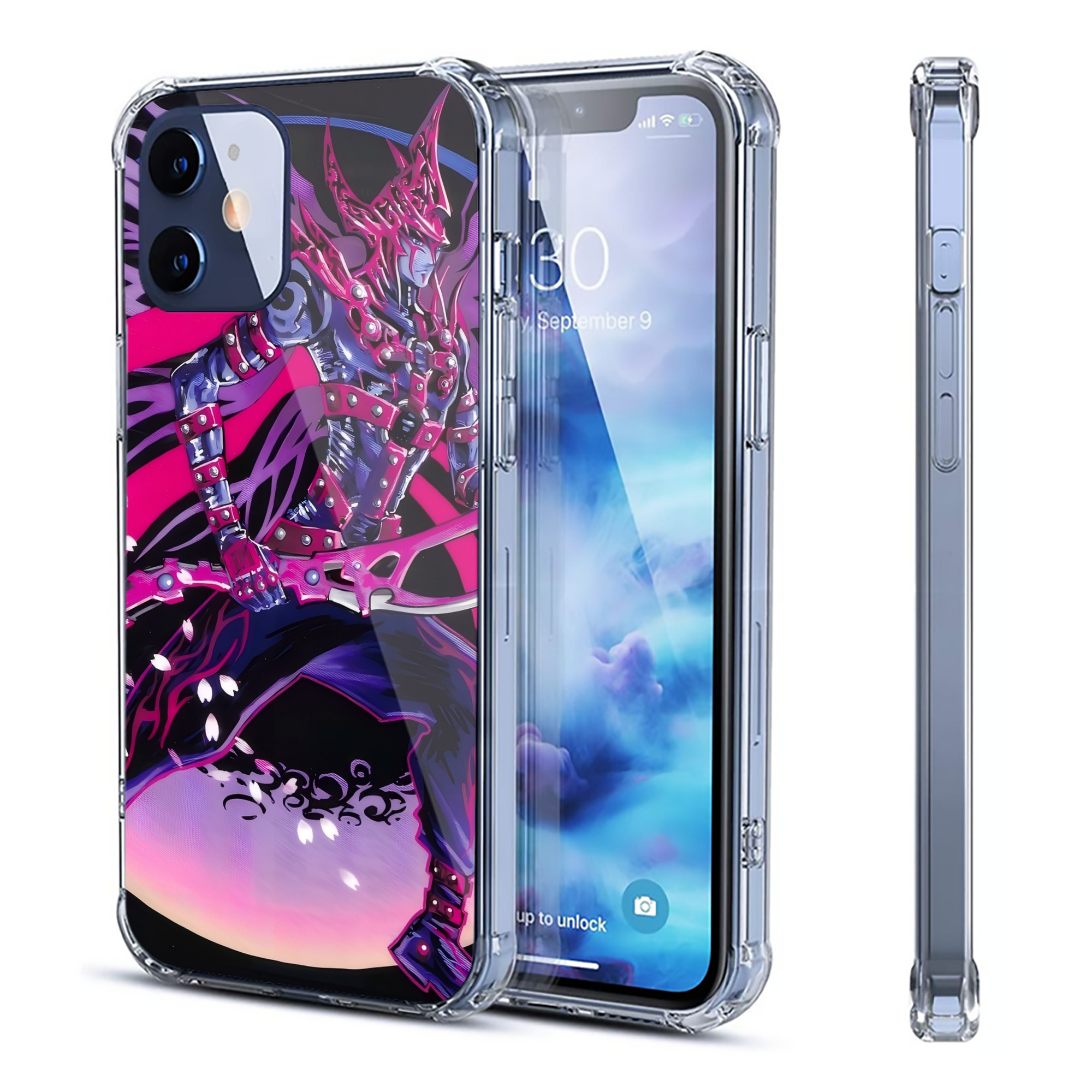 （画像用） 遊☆戯☆王 Yu-Gi-Oh! 【iPhone 12シリーズ対応】透明スマホケース（クリアソフトケース）